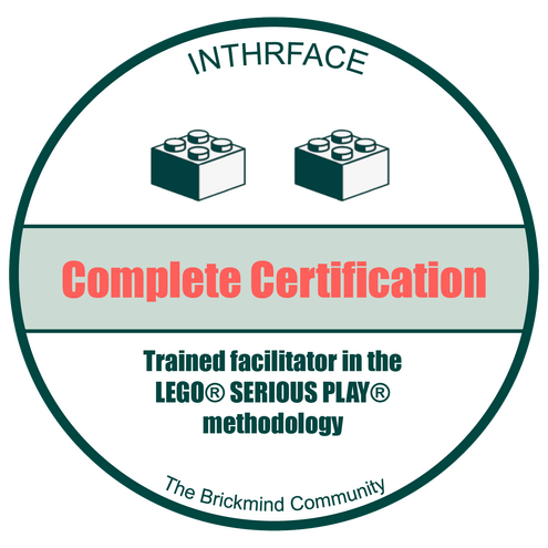 BADGE -COMPLETE CERTIFICATION IN THE LEGO® SERIOUS PLAY® METHOD